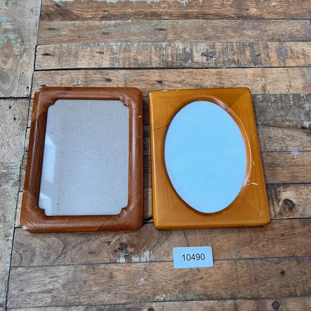 Vintage Teak Wood Photo Frames 6.5 x 4.5 Made In Thailand MCM